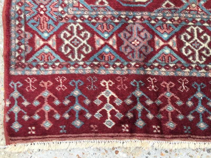 Turkish Vintage double sided Rug vegetable dye 175x132cm Persian Tribal boho old gallery