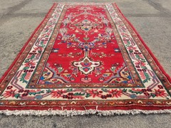 Authentic Hand Knotted Vintage Afghan Turkmen Wool Area Floor Rug 6.5×3.1ft