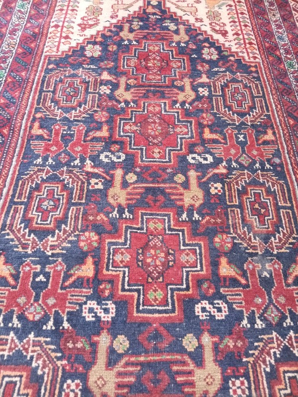 Antique Runner Heriz Rug Caucasian Wool Cotton Floral Rug P ersian Rug GH gallery
