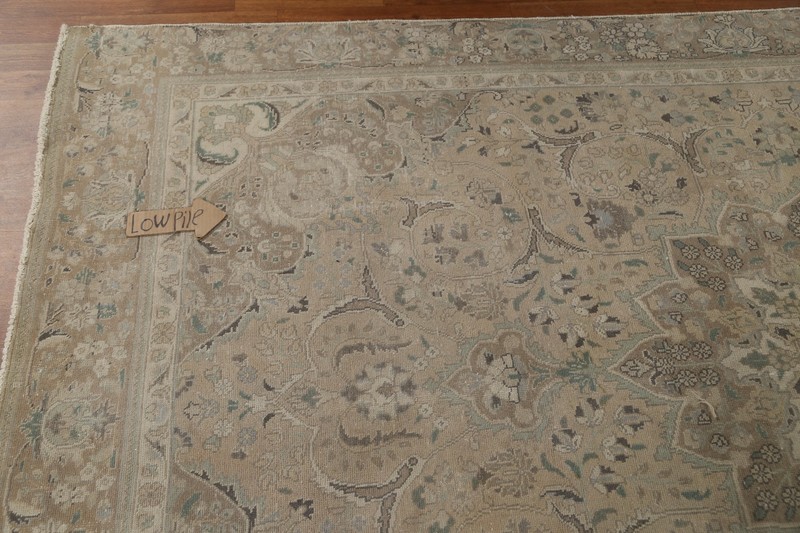 Vintage Muted Traditional Floral 6x10 Area Rug Low Pile Wool Hand-knotted Carpet gallery