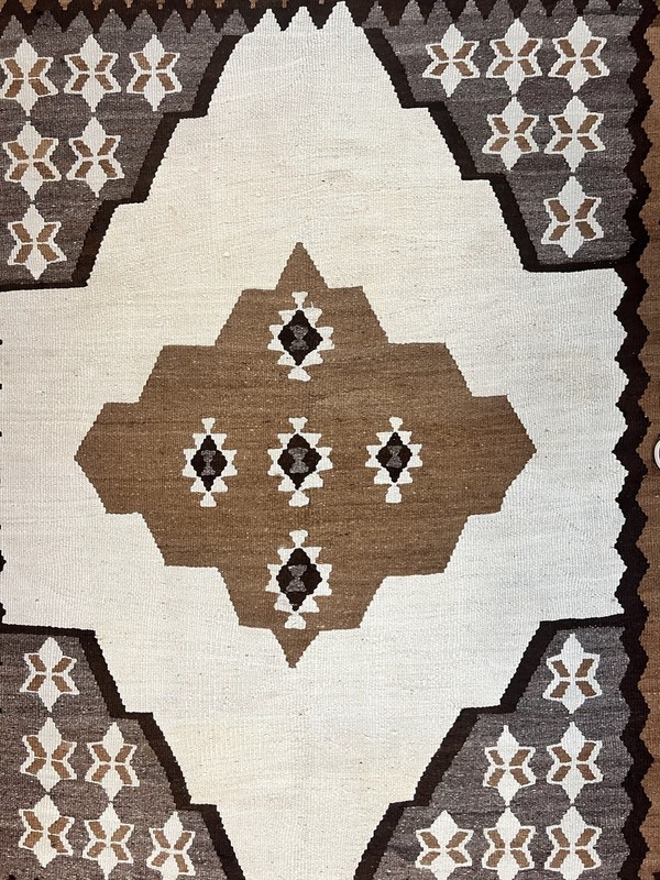 Antique Fars Kilim Rug 8x11 Tribal Flatweave Carpet Semi Open Field Geometric gallery