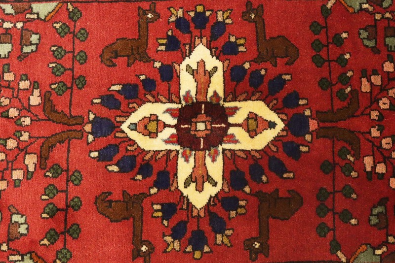 Handmade Vintage Oriental Runner Rug Red Floral Design Kitchen Carpet 2'5X9'7 ft gallery