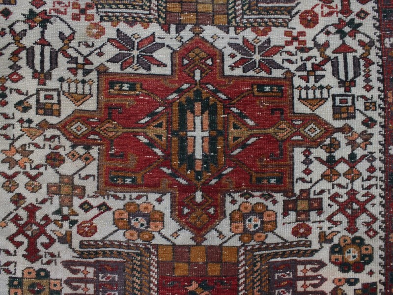 4x13 ft Red White Runner | Handmade Extra Long Oriental Runner Rug | 3.7x12.9 gallery