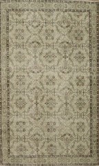 Handmade Anatolian Turkish Area Rug 5×9 Ft Vintage Distressed Wool Carpet