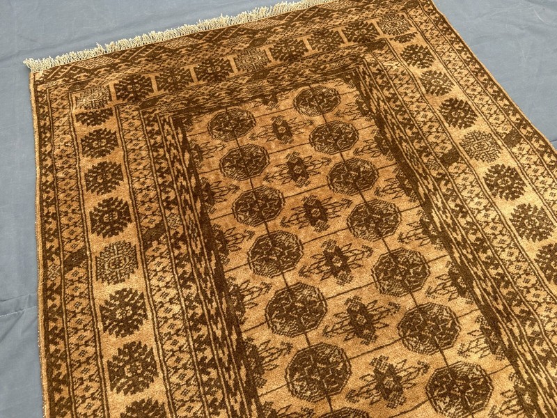 Vintage Afghan Baluchi Rug 2'10 x 6'4 ft – Handmade Wool Geometric Faded Carpet gallery