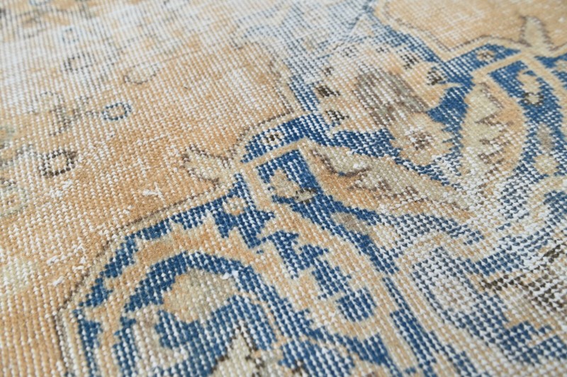 Vintage Turkish Runner Rug 2x7ft Wool Anatolian Handmade Hallway Oushak BEIGE gallery