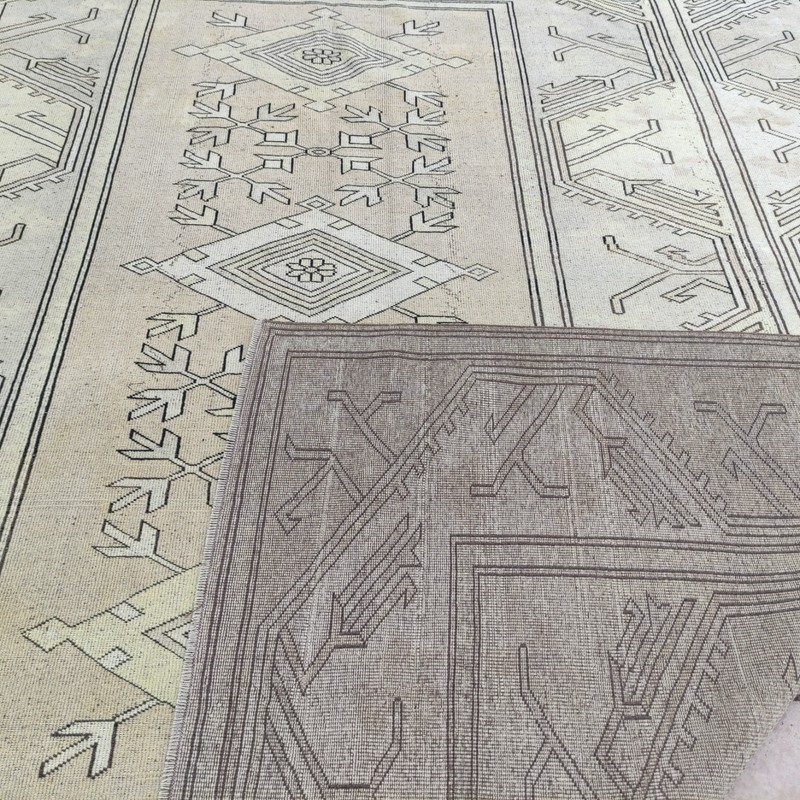 9x11 Turkish Oversized Vintage Area Rug , 8.76 x 10.73 ft Handmade Milas Rug gallery