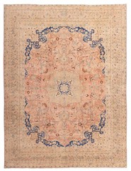 Vintage Traditional Hand-Knotted Area Rug 9’6″ x 12’3″ Oriental Wool Carpet