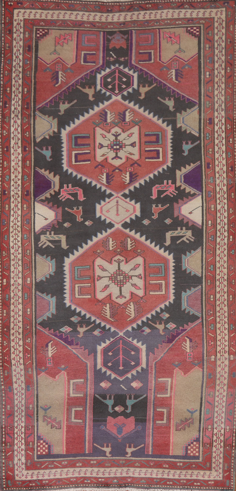 Traditional Geometric Pattern Handmade Wool Area Rug 5x9 ft Living Room Carpet gallery