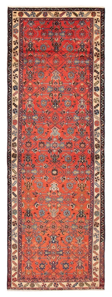 3'3" x 9'10" Vintage Hand-knotted Runner Rug Traditional Oriental Wool Carpet