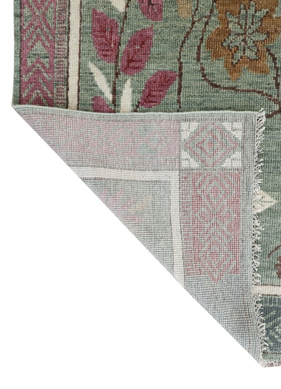 Elegant Teal Base Rug with Gold Accents Rug 8x10 ft gallery