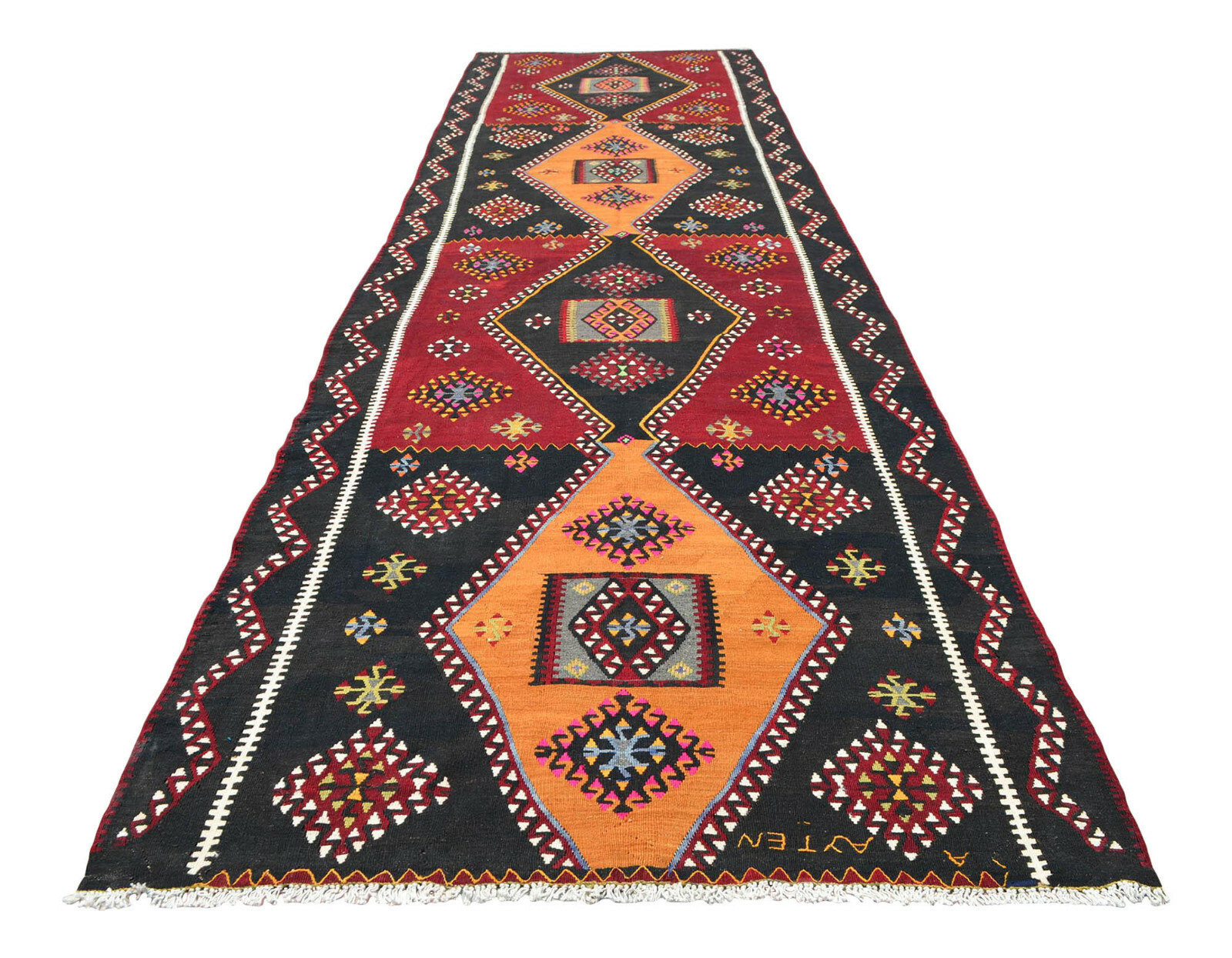 5x19 Ft Rug Turkish FlatWeave Extra Long LARGE Runner Rug HOME Decor 61" x 232" gallery