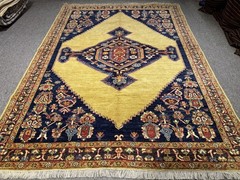 Fine Antique Caucasian Kazak Rug 5×7 ft Handmade Wool Heris Shirvan Oriental Rug