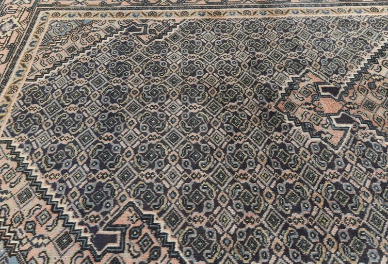 Hand-Knotted Semi-Antique Oriental Rug 5X10 ft Wide Traditional Geometric Carpet gallery