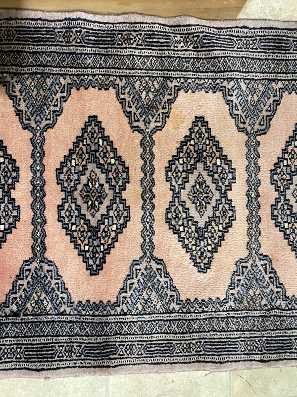 Vintage Afghan Hand-Knotted Rug 63"x25" – Tribal Baluchi/Turkoman gallery