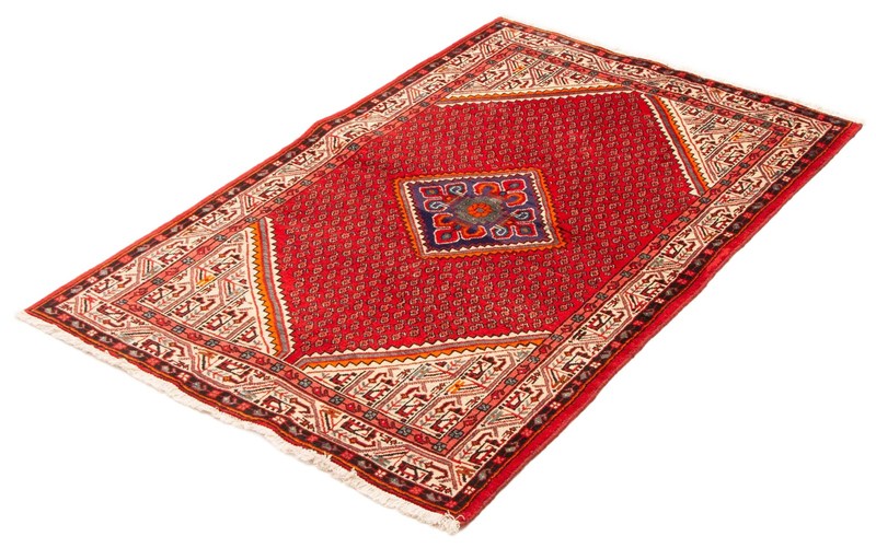Vintage Hand-Knotted Area Rug 4'3" x 6'7" Traditional Oriental Wool Carpet gallery