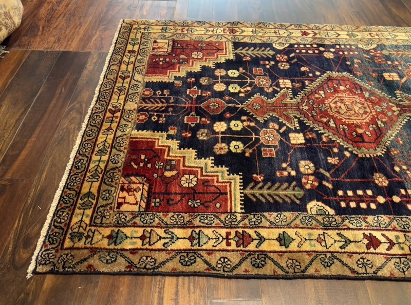 S.Antique Hand Knotted Vintage Village Tribal Geometric Area Rug 4’2”x6’4”,3019 gallery