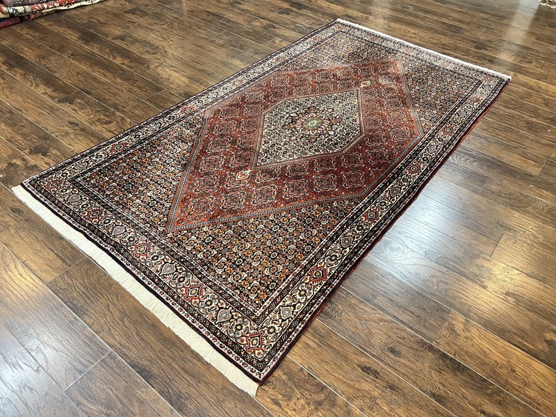 Oriental Rug 5x10 Wool Handmade Vintage Bidjar Carpet Mahi Herati Pattern gallery