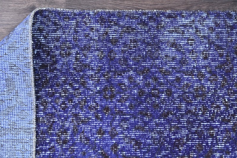 Vintage Turkish Runner Rug 2x6ft Wool Anatolian Handmade Hallway Oushak PURPLE gallery