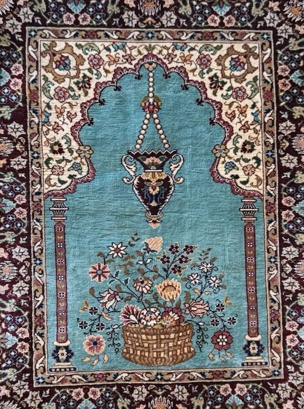Designer Oriental rug wall hanging Picture Silk gallery