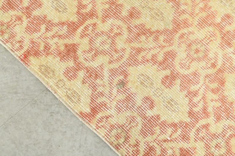 3x6 Turkish Runner Rug Hand-Knotted Vintage Neutral Wool Rug Oushak Carpet,129 gallery