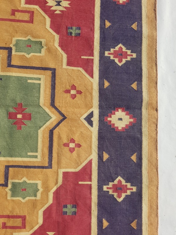 Vintage Traditional Handcrafted Turkish Kilim Rug for Home Décor 245x156 cm gallery