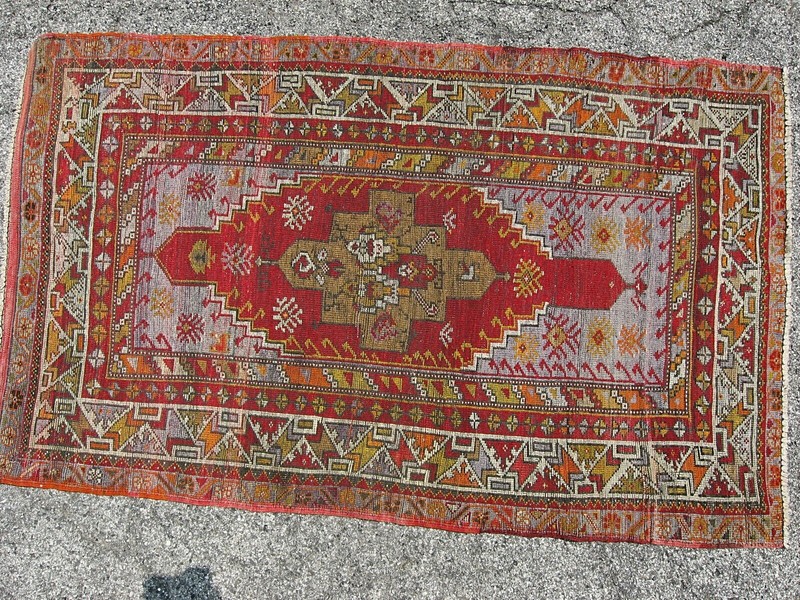 Antique Vintage Turkish Oushak / Ushak Rug Size 38" x 62" Carpet gallery
