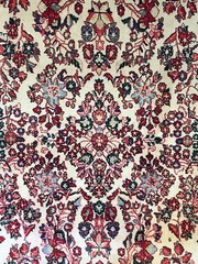 Gorgeous Ghissabad – 1940s Antique Oriental Rug – Floral Carpet – 8.9 x 11.10 ft
