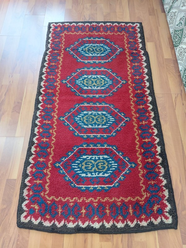 red drgon Tibetan Monastery Rug Handmade 1850 Runner Rug Unique Rug gallery