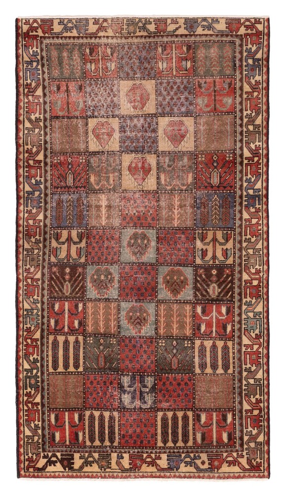 Traditional Vintage Hand-Knotted Area Rug 4'11" x 8'9" Oriental Wool Carpet