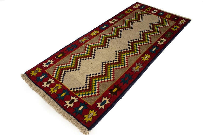 3X6 ft Hand-Knotted Tribal Vintage Rug Multicolored Farmhouse Oriental Carpet gallery