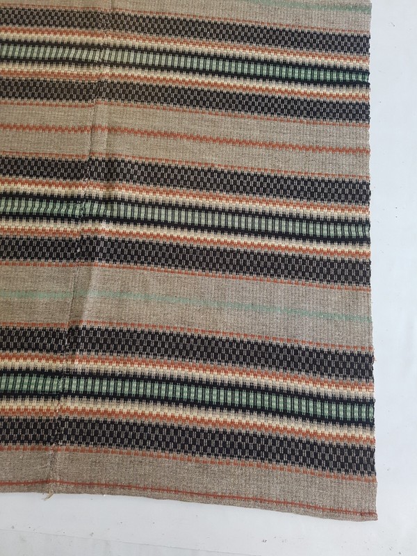 Vintage Handmade Traditional Afghani Striped Kilim Floor Rug Carpet 273x151 cm gallery
