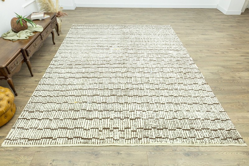 Custom Turkish Oushak Rug Hand-Knotted Organic Wool – Modern Sculptural Design gallery