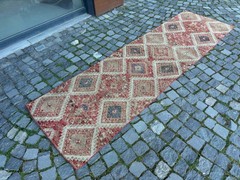 Wool rug, Bohemian rugs, Runner rug, Handmade rug, Turkish rug | 2,7 x 9,3 ft