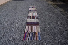 Turkish Kilim Runner Rug 3×18 ft Vintage Handmade Farmhouse Extra Long Rug 830