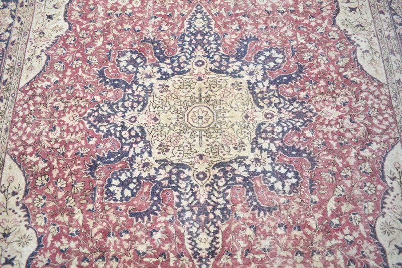 Vintage Turkish Rug 79'' x 117'' Muted Dye Rug Hand-knotted Rug Living Room Rug gallery