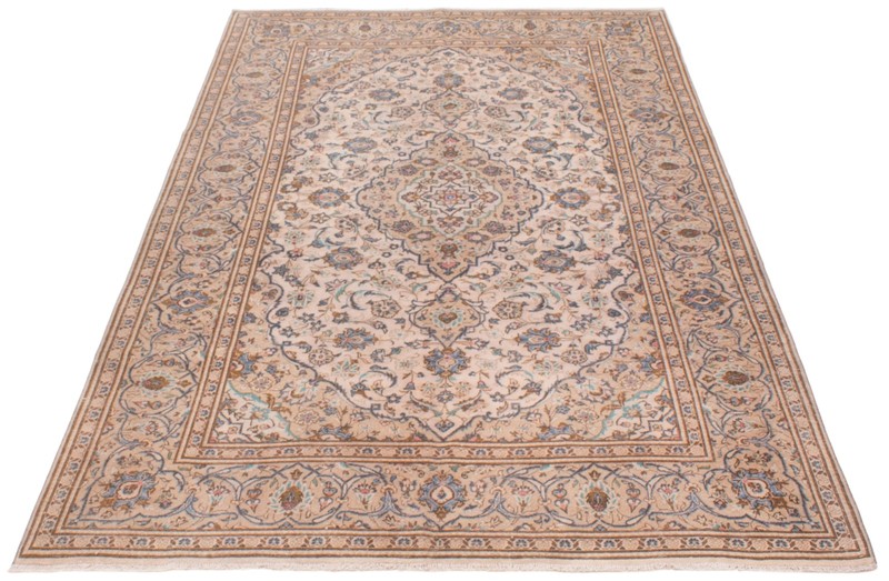Vintage Hand-Knotted Area Rug 6'5" x 10'3" Traditional Oriental Wool Carpet gallery