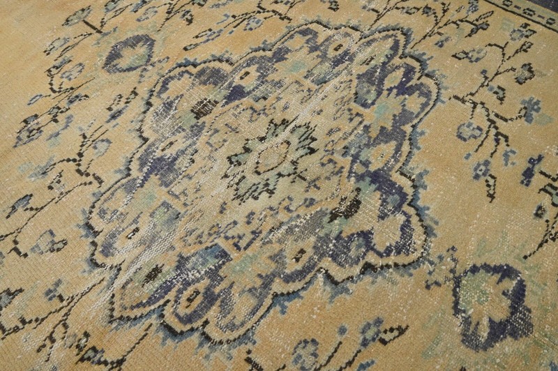 Oushak Turkish Vintage Rug 6x10 Kilim Rug Anatolian Handmade Boho Decor ORANGE gallery