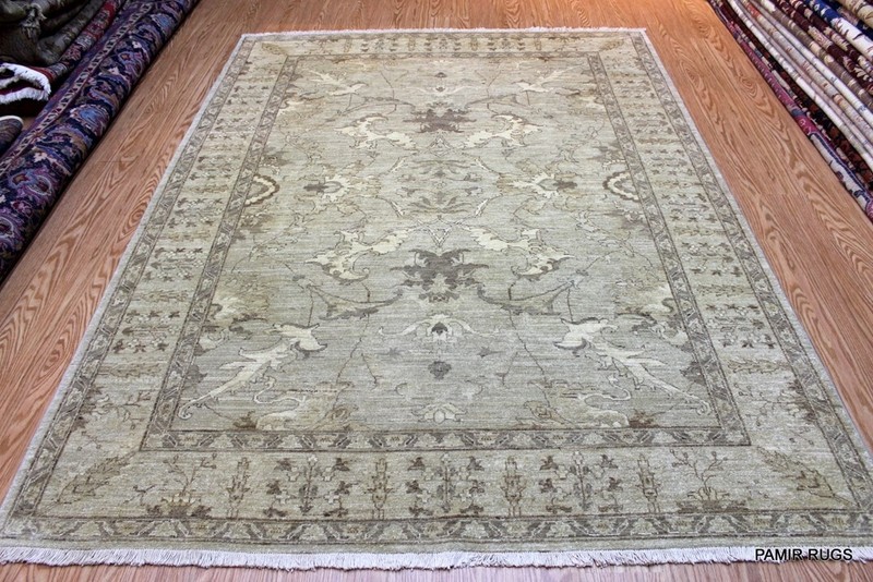 _HAND-MADE_RUG_DECORATIVE DESIGNER RUG AUTHENTIC RUG. SILVER 6' X 8' rug gallery