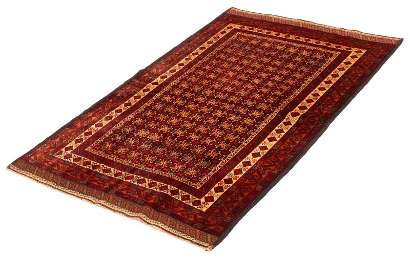 Vintage Traditional Hand-Knotted Area Rug 4'3" x 6'11" Oriental Wool Carpet gallery