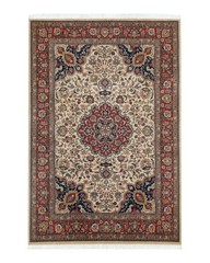 Indo Per’sian Sarouk Rug 6×9, Floral Medallion