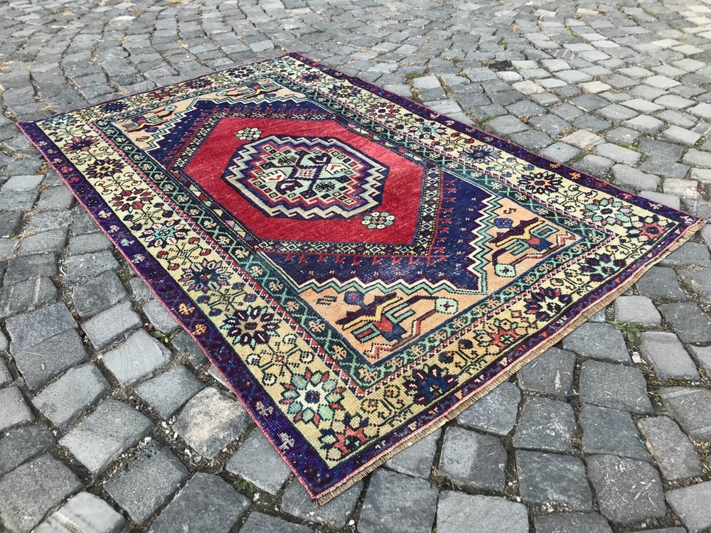 Handmade Rug Turkish Area Rug Vintage Rug Oushak Rug Antique Rug Bohemian Rug