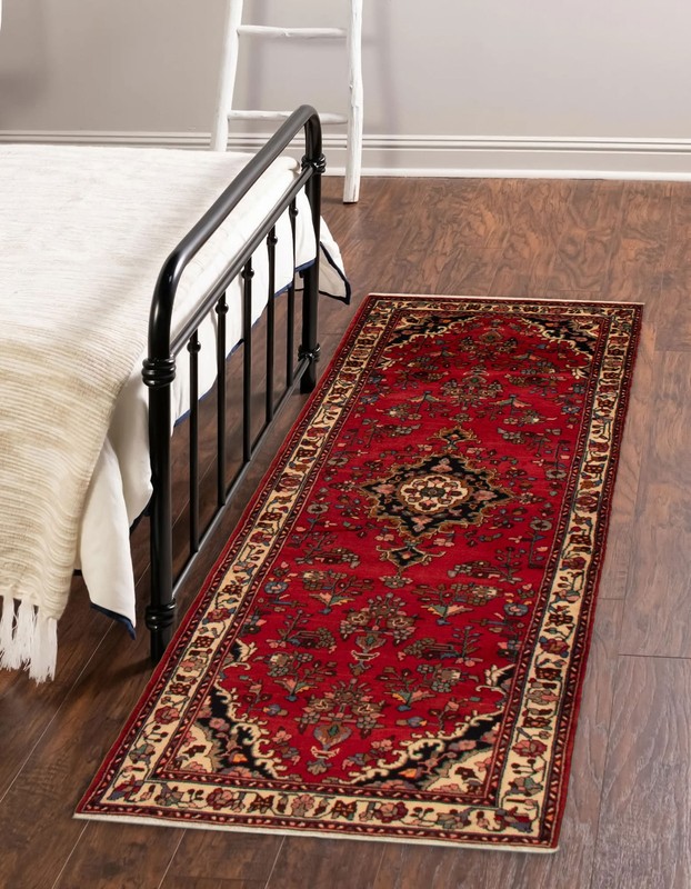3'6" x 9'7" Vintage Hand-knotted Runner Rug Traditional Oriental Wool Carpet gallery