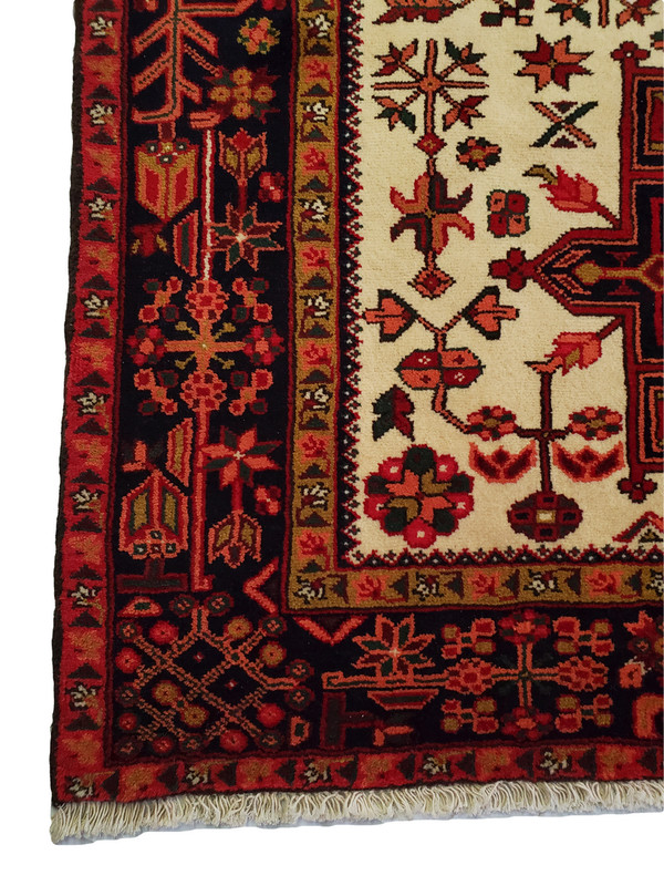 Beautiful Karajeh Red Runner with Multi-Medallion - 5'0" x 7'1" gallery