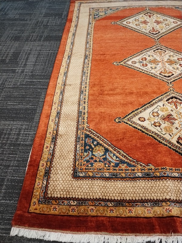 Stunning Rare Antique Hand Knotted Medallions Rug c.1900 (6 x 8) Bijar Mobasheri gallery