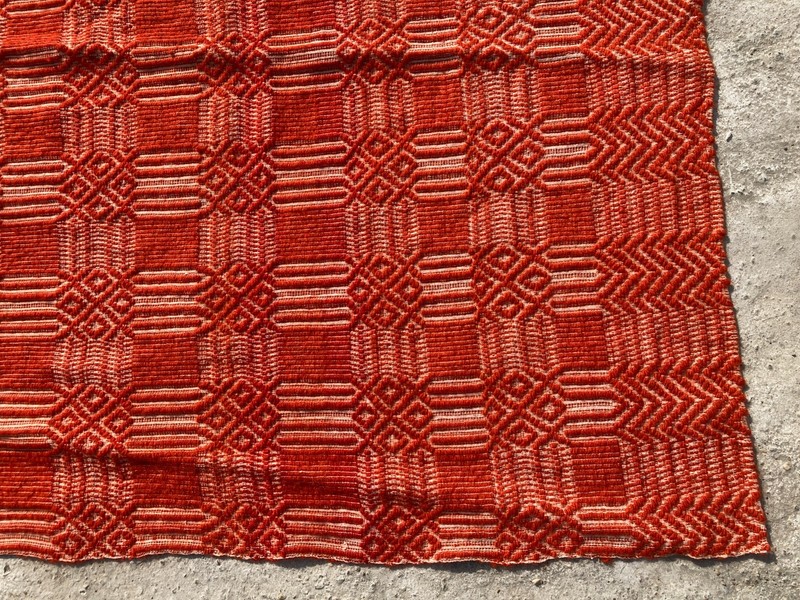 Vintage Handmade Geometric Traditional Wool Flatweave Rug 223x139 cm gallery