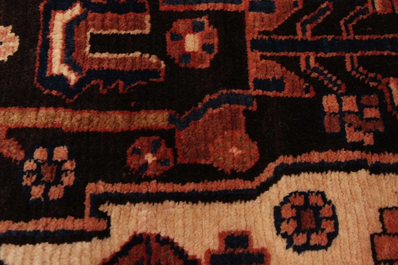 Vintage 3'8" x 7'7" Traditional Hand Knotted Vegetable Dye Wool Area Rug gallery