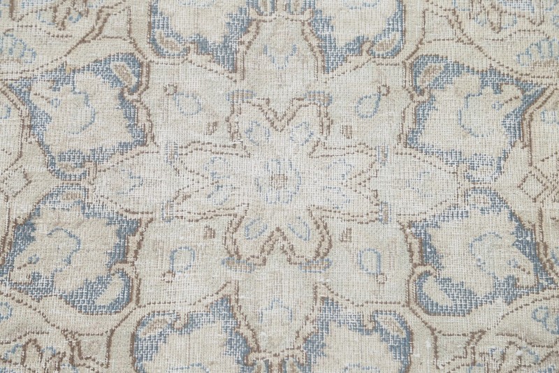 Muted Distressed Area Rug 10x12 Ft handmade Coral Wool Carpet Medallion Rug gallery