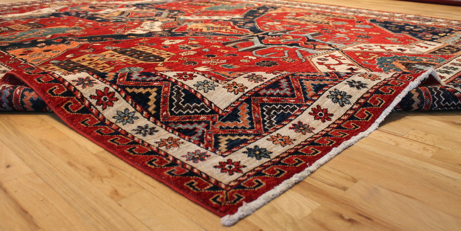 Hand-knotted Rug (Carpet) 8'8X11'4, Choeb Rang mint condition gallery