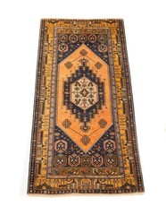 Antique Turkish Anatolian Nomadic One-of-a-kind Rug Hand Knotted Wool 4 ft x 7ft